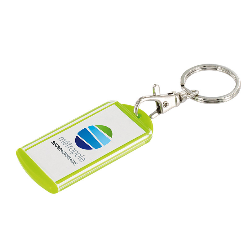 Porte-clés étiquette couleur fabriqué en FRANCE LOC2