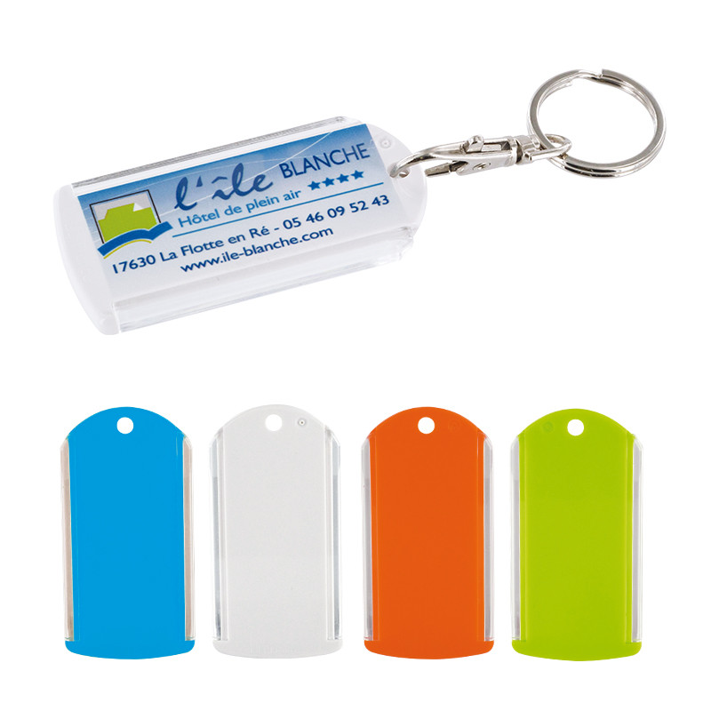 Porte-clés étiquette couleur fabriqué en FRANCE "LOC2"
