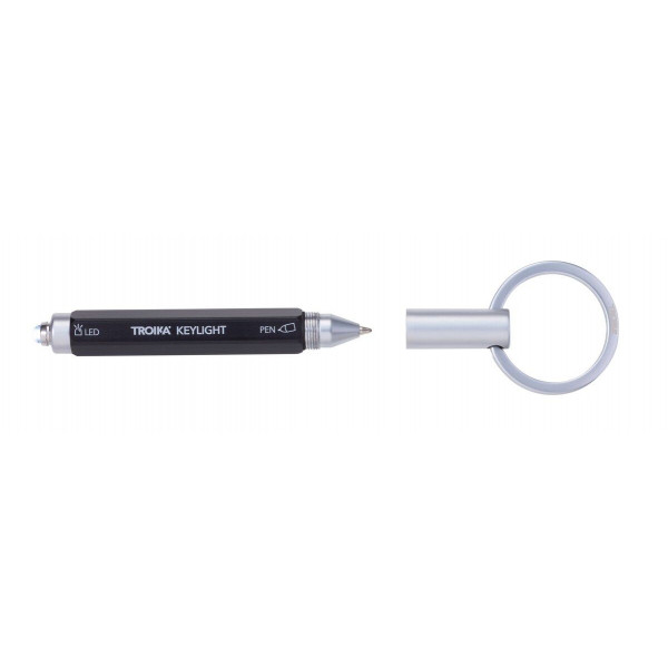 Porte-clés stylo-lampe "KEYLIGHT" de TROIKA noir