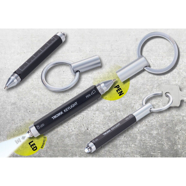 Porte-clés stylo-lampe "KEYLIGHT" de TROIKA avec boite