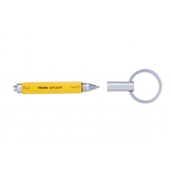 Porte-clés stylo-lampe "KEYLIGHT" de TROIKA jaune