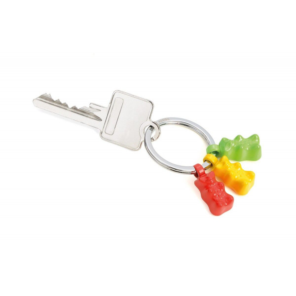 Porte-clés oursons HARIBO "TRIO" avec gravure
