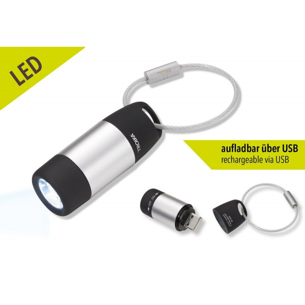 Porte-clés TORCHE LED USB personnalisé