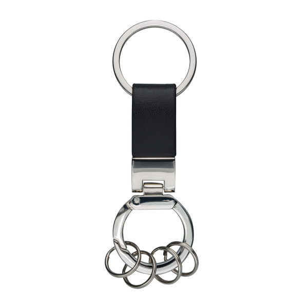 Porte-clés personnalisable "ANO" avec anneaux sur mousqueton