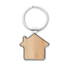 Porte-clés maison personnalisé "KOLKO" en bambou et métal