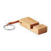 Porte-clés personnalisé support smartphone en bois gravé "VISIO"