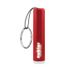 Porte-clés lampe personnalisable rouge avec logo lumineux "LUMEOS"