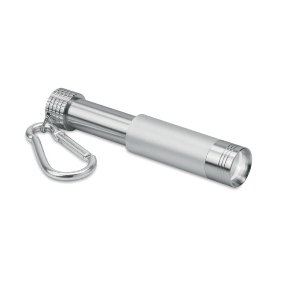 Porte-clés lampe torche LED rétractable avec gravure personnalisée "RETRACT"
