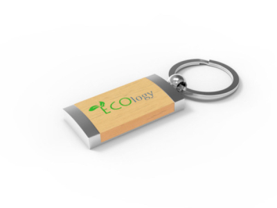 Offrez un porte-clés en bois à vos clients